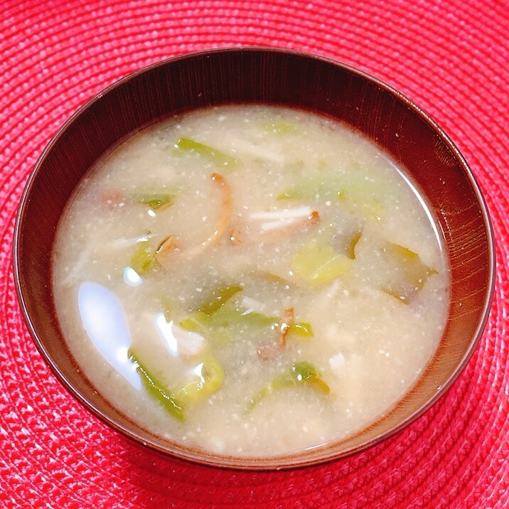 きのこ野菜味噌汁˖✧˖°